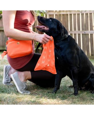 Compostable Dog Poop Bags, 90 Bags, Poppy Orange