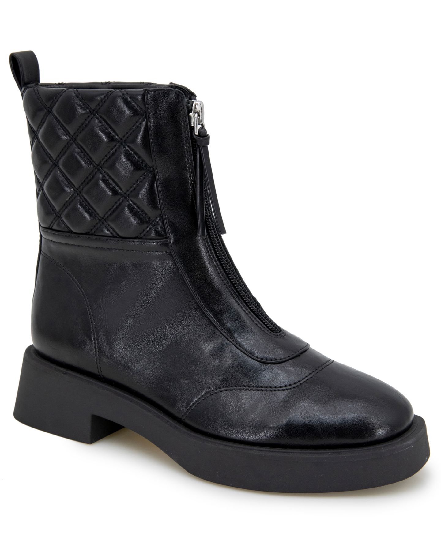 Женские ботинки Kenneth Cole Reaction Salinda Almond Toe Combat, цвет: Чёрный — фото 1