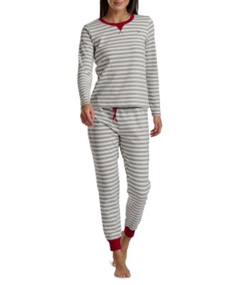 Tommy Hilfiger - Women's 2-Pc. Printed Thermal Pajamas Set