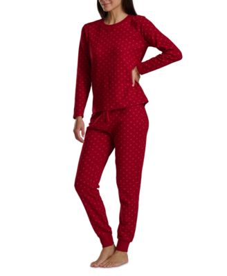 Women's 2-Pc. Packaged Printed Thermal Pajamas Set