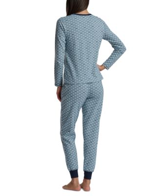 Women's 2-Pc. Packaged Printed Thermal Pajamas Set