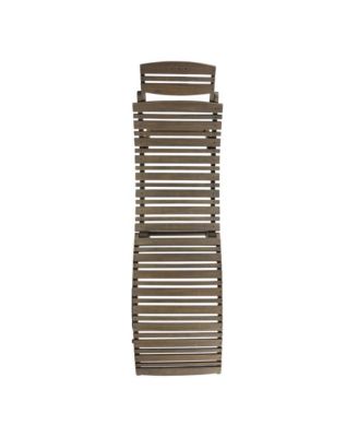 Wood Foldable Chaise Lounge - Brown