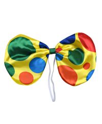 Kids Clown Polka Dot Bow Headband Costume Piece