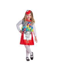 Gumball Machine Dress Costume - Toddlers Girls