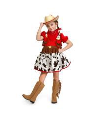 Kids Cowgirl Skirt, Vest & Bandana Costume Set