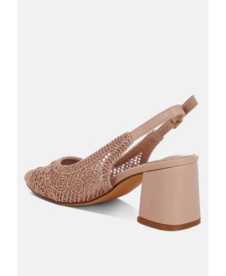 Womens Tolina Woven Design Slingback Sandals