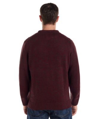 Men's Chevron Textured Crewneck Sweater
