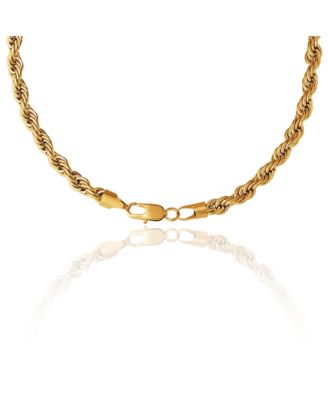 Mens Gold-Tone Rope Chain Necklace - 22'' Chain