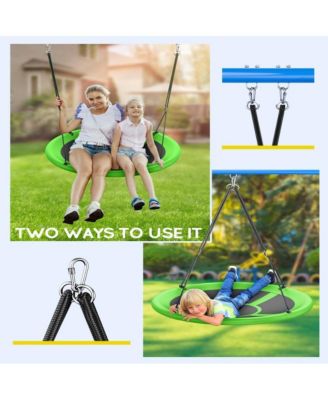 43" Saucer Swing (Kids & Adults): 700lbs Capacity, Waterproof, Adjustable Hanging Straps – Backyard/Indoor/Outdoor.