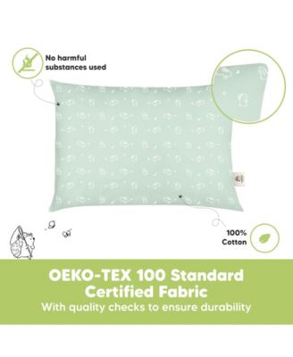 2pk Toddler Pillow, Soft Organic Cotton Toddler Pillows for Sleeping, 13X18 Kids Pillow