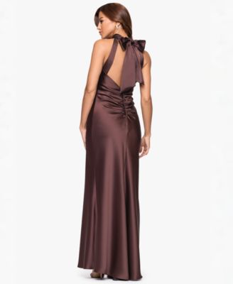 Women's Tie Neck Long Dress