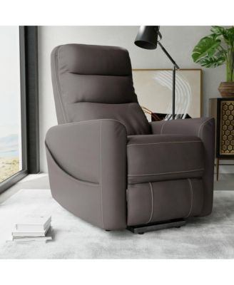 Hercules-Haze Power Lift Recliner with Articulating Headrest