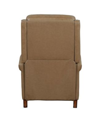 1 piece Top Grain Leather Lotus Cream Power High Leg Recliner chair