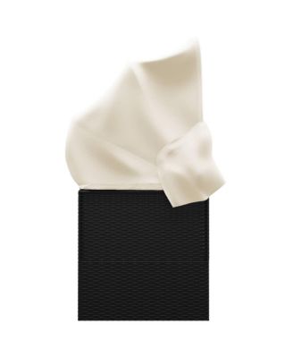 Outdoor Lounge Bed Black, Cream White