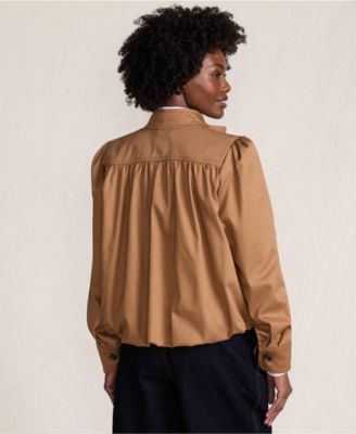 Women's Drapey Twill Bubble Hem Jacket