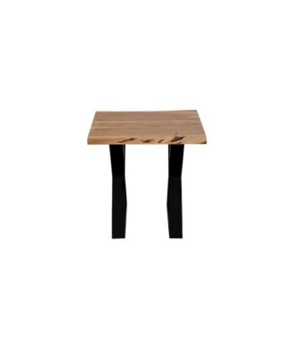 Manzanita Live Edge Solid Acacia Wood End Table