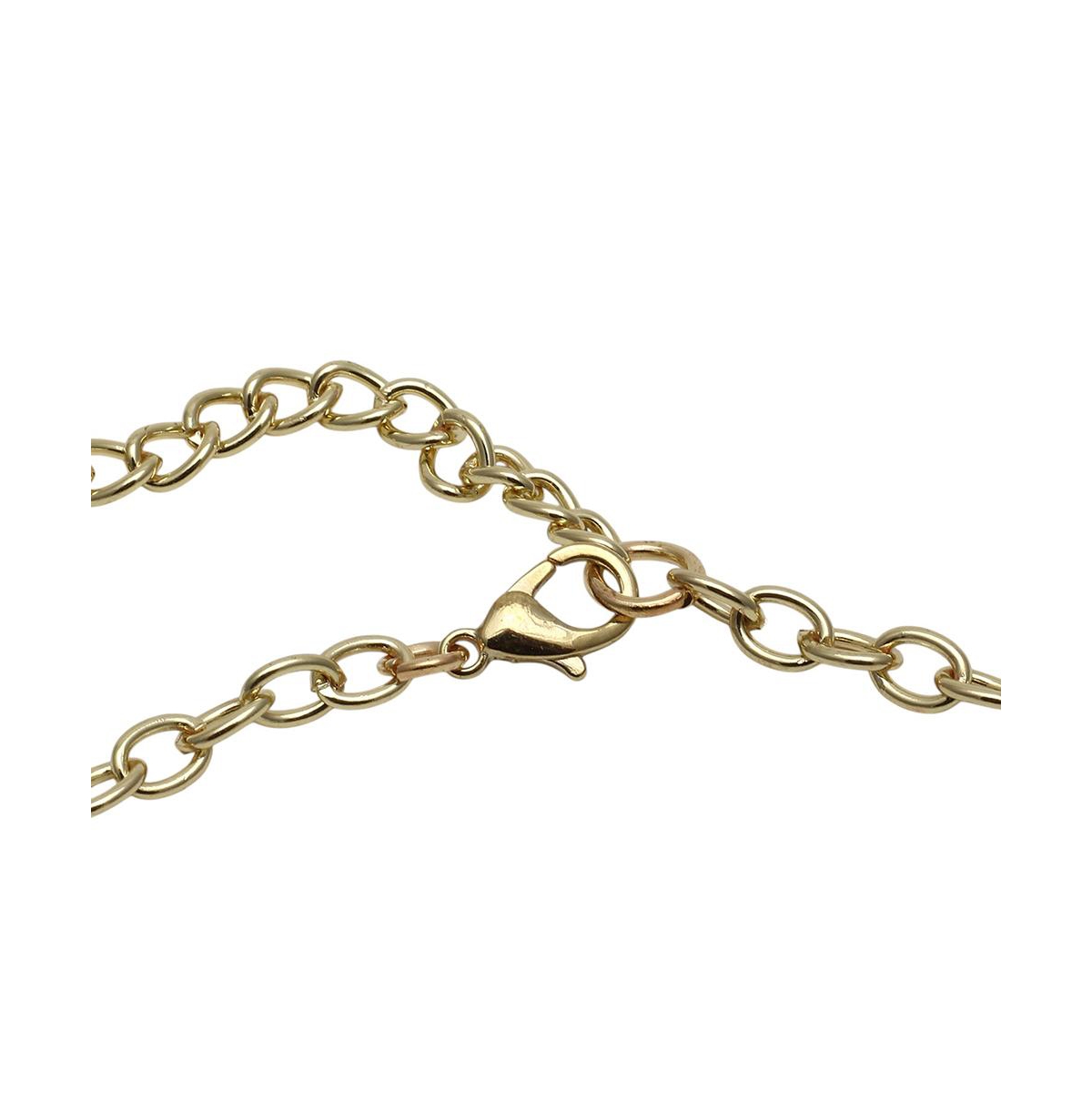 Sohi Stones Crystal Necklace Set In Gold