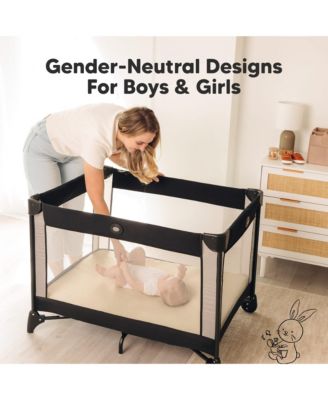 2pk Isla Waterproof Mini Crib Sheets for Boy, Girl, Soft Pack and Play Sheets for Graco Pack and Play Mattress