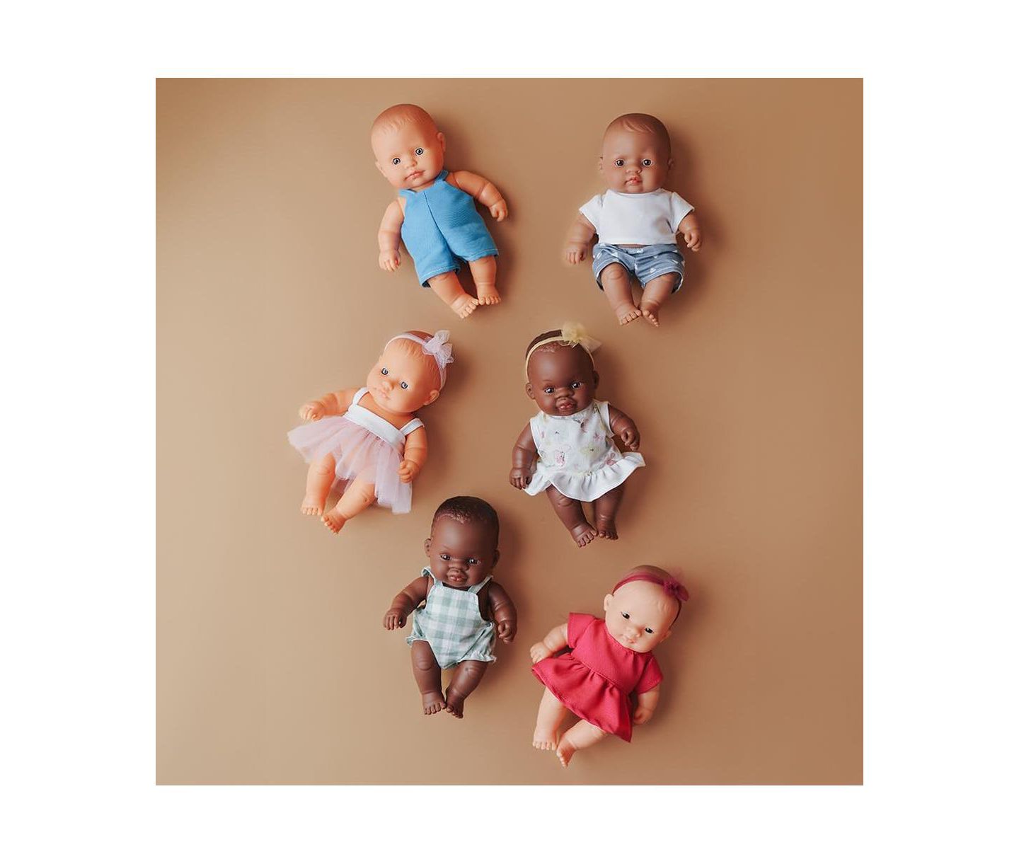 Детская кукла MINILAND My friends and Me Collection Baby Boy Doll - 8 1/4'', цвет: Dark Skin — фото 7