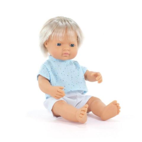 Детская кукла MINILAND My Friends & Me 15" Anatomically Correct Baby Doll, Ages 10 Months+, цвет: Light Skin