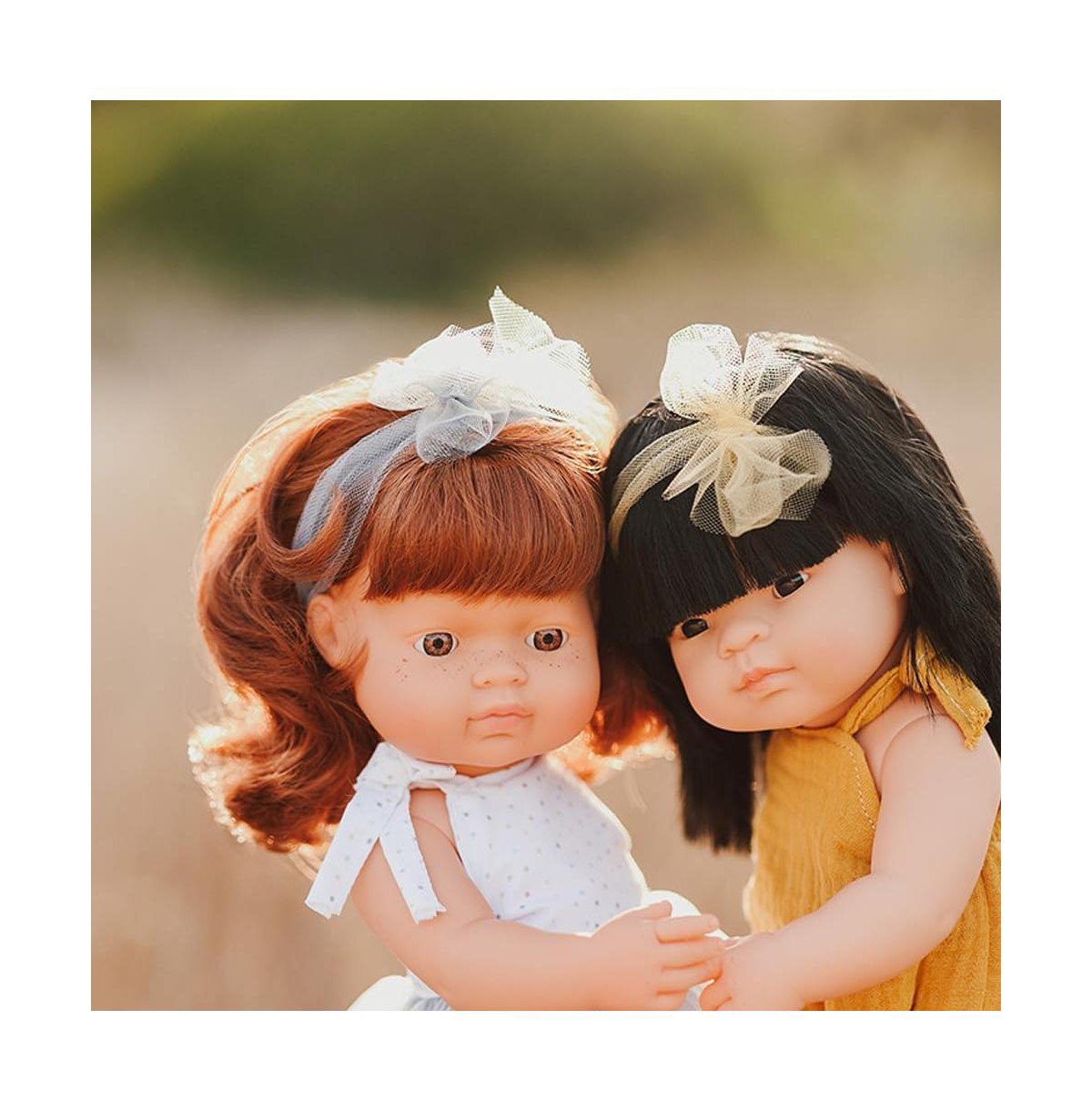 Miniland My Friends and Me Collection Baby Girl Doll with Red Hair