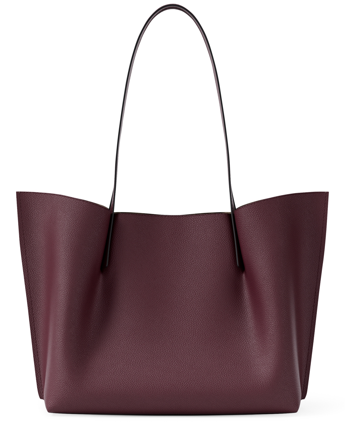 Michael Kors Michael  Emilia Extra Large East West Center Zip Tote Bag In Burgundy