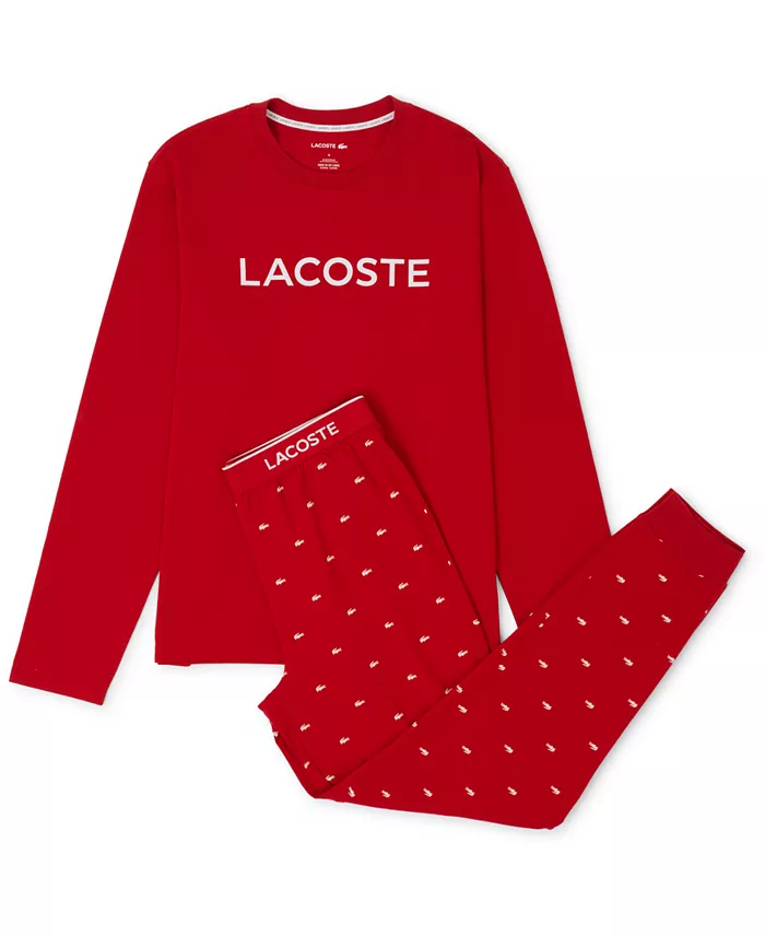 Men's 2-Piece Jersey Top and Pant Pajama Set - thumbnail 8