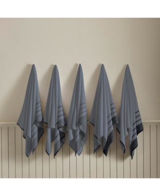 Luxurious Cotton Decorative 4-Piece Bath Towel Set, 54" x 27"