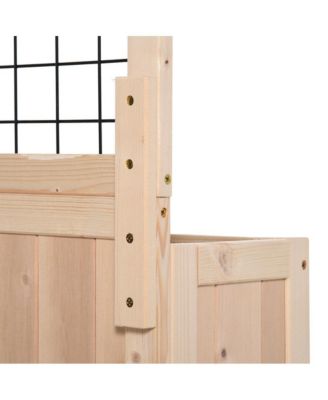 Outsunny 3-Tier Raised Garden Bed with Trellis