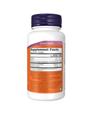 NOW  Foods CoQ10 ,400 mg ,30 Softgels