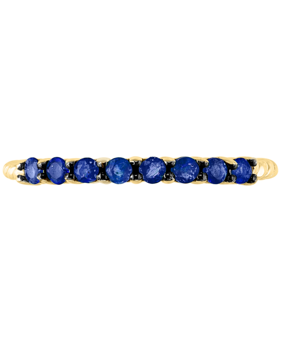 Lali Jewels Sapphire Ring (0.36 Ct. T.w.) In 14k Yellow Gold