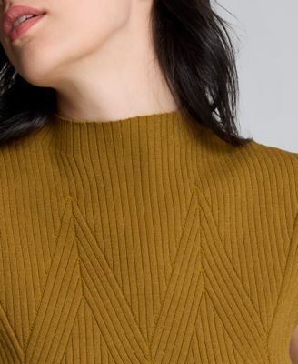 Women's Large Chevron Stitch Tank Sweater