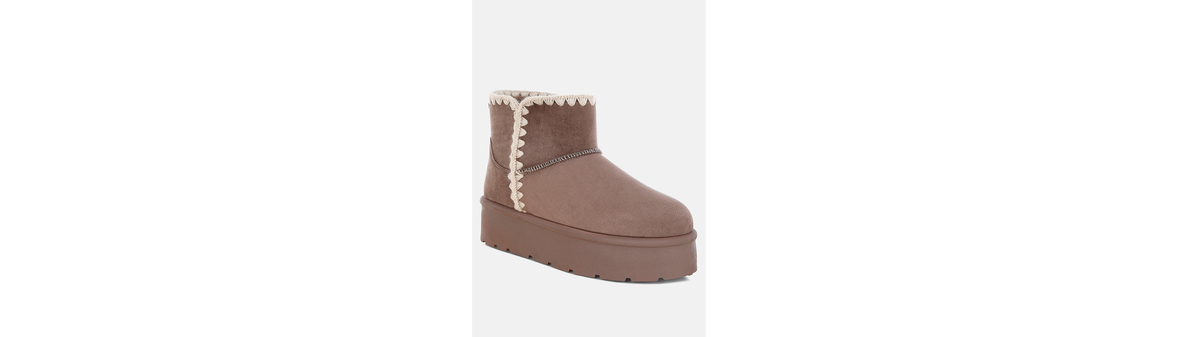London Rag Rochas Scalloped Detail Snow Boots Women