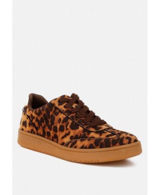 Womens Prowler Leopard Chunky Sneakers