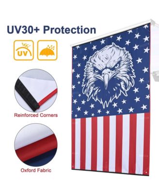 4.5x6 Ft Carside Awning Replacement Fabric with Side Wall Roof Rack Overlanding