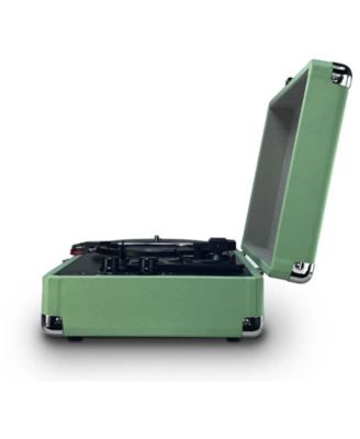 METRO PLUS Portable Rechargeable Bluetooth Suitcase Turntable Record Player - Mint