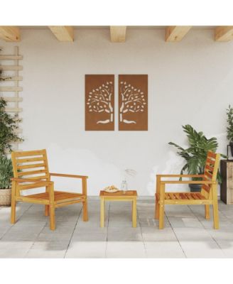 Sofa Chair Natural Wood Solid Acacia Wood Standard Durable