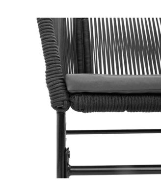 Garden Chair Black PE rattan Standard UV-resistant materials