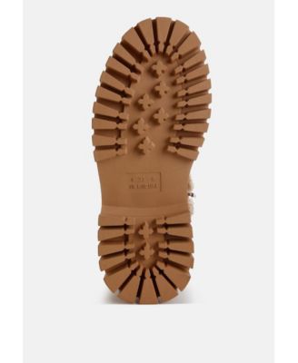 Womens Lapland Fur Detail Calf Length Boots