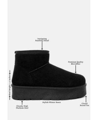 Womens Derta Soft Microfiber Snow Boots