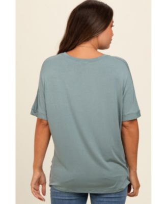 Maternity Light Olive Relaxed Fit T-Shirt