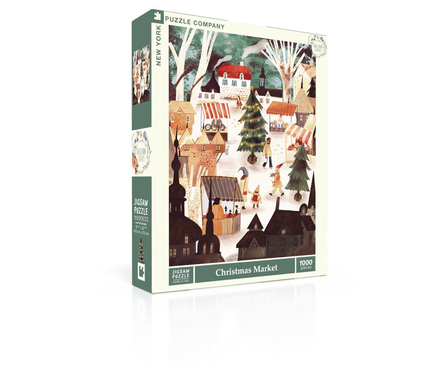 Детский пазл New York Puzzle Company Christmas Market 1000 Piece Puzzle, Ages 13+ — фото 2