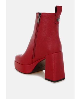 Womens Poulin Faux Leather Chelsea Boots