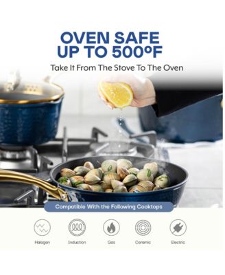 Charleston Collection 8 inch Hammered Ceramic Coating Nonstick Frying Pan