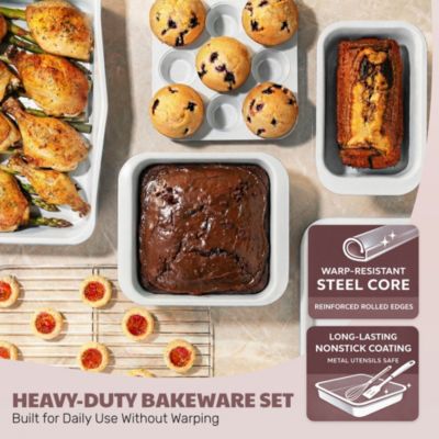 6-Piece Nonstick Stackable Nesting Bakeware Set