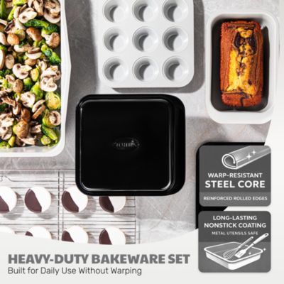 6-Piece Nonstick Stackable Nesting Bakeware Set
