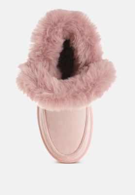 Womens Linka Pin Buckle Detail Snow Boots