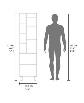 68.1” Manufactured Wood Delta Storage Cabinet, Bathroom, White