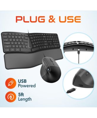 USB KB250 Ergo Keyboard and S38