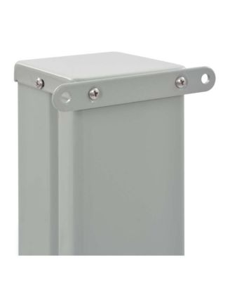 Side Awning Cream Polyester, Powder-Coated Iron 47.2 x 118.1 in